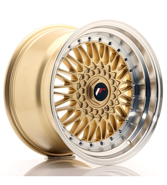 JR Wheels JR9 17x10 ET20 5x112/120 Gold w/Machined Lip