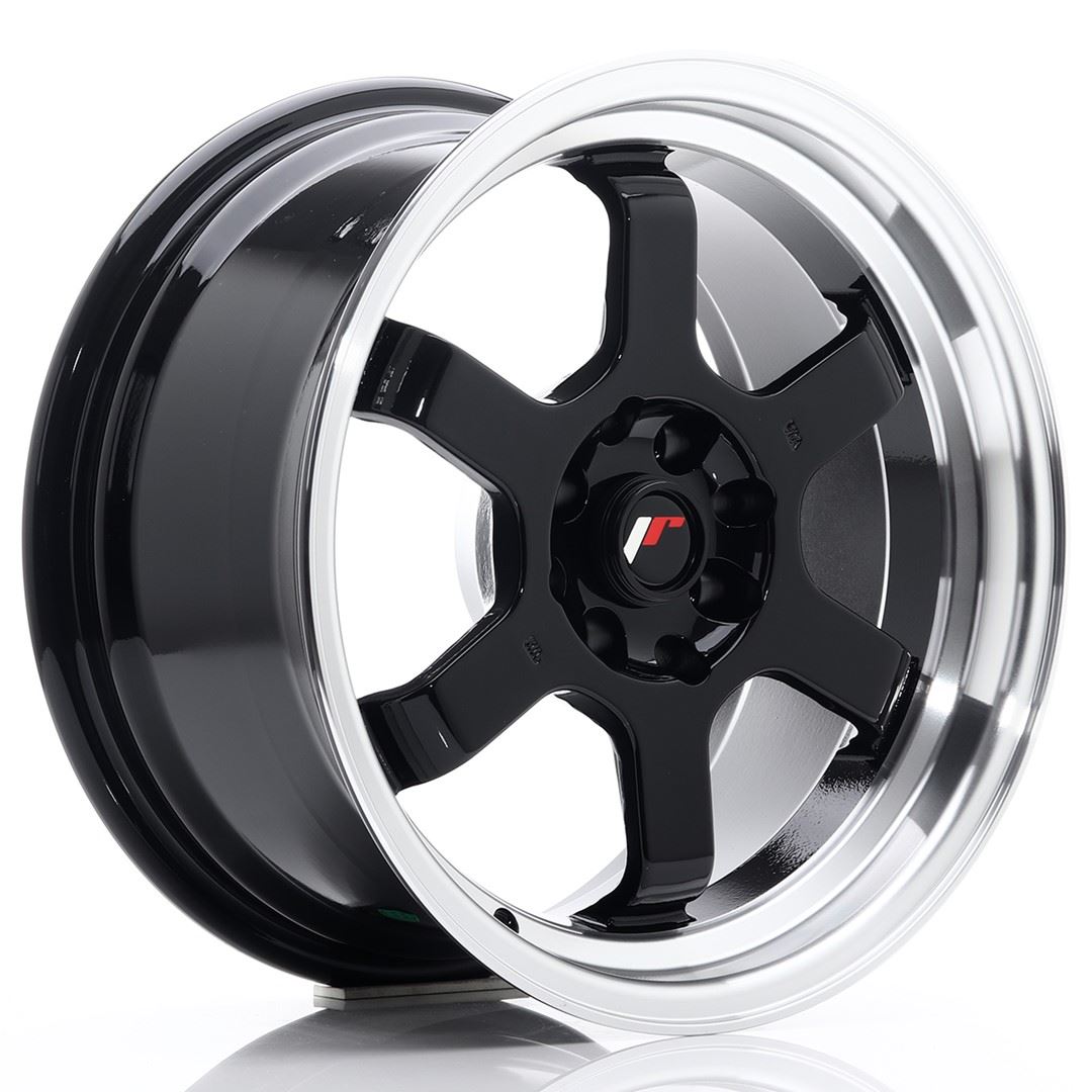 JR Wheels JR12 16x8 ET15 4x100/114 Gloss Black