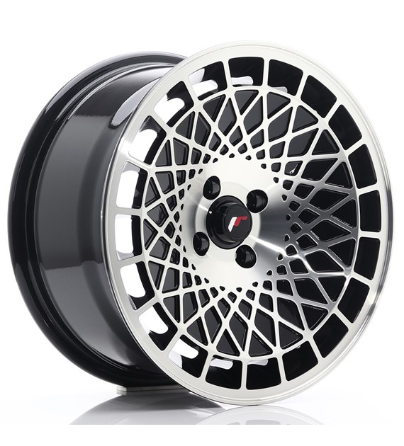 JR Wheels JR14 16x8 ET15 4x100 Gloss Black Machined Face