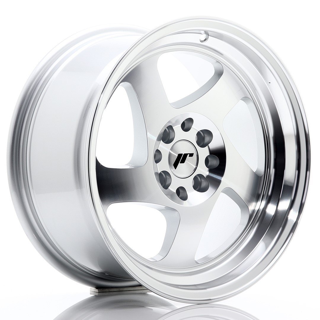 JR Wheels JR15 16x8 ET25 4x100/108 Machined Silver