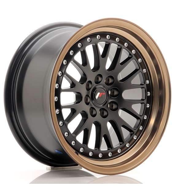 JR Wheels JR10 16x8 ET20 4x100/108 Matt Black w/Bronze Lip