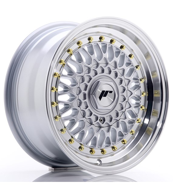 JR Wheels JR9 15x7 ET20 4x100/108 Silver w/Machined Lip