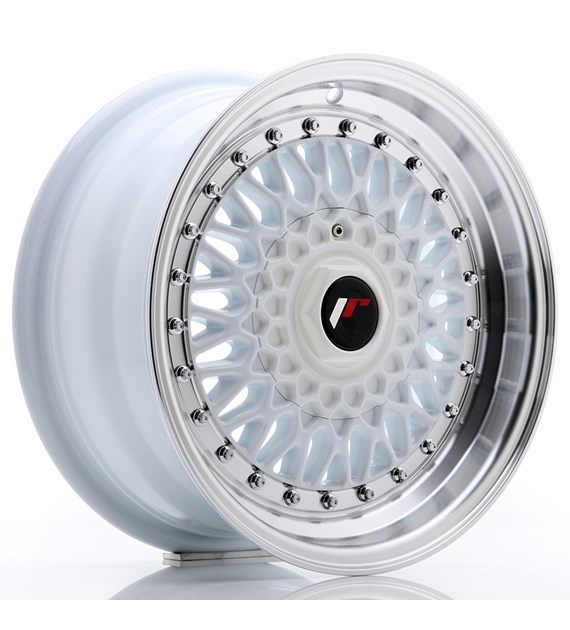 JR Wheels JR9 15x7 ET20 4x100/108 White w/Machined Lip