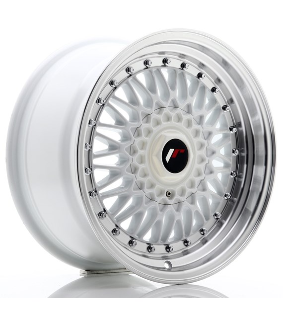 JR Wheels JR9 16x8 ET25 4x100/108 White w/Machined Lip