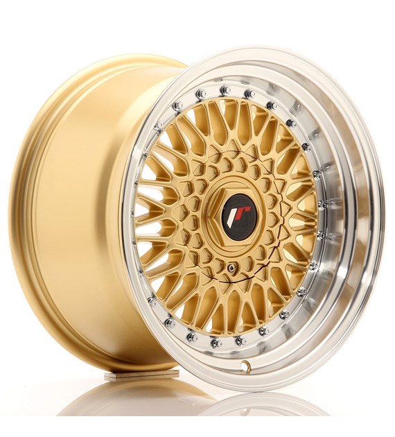 JR Wheels JR9 16x9 ET20 4x100/108 Gold w/Machined Lip