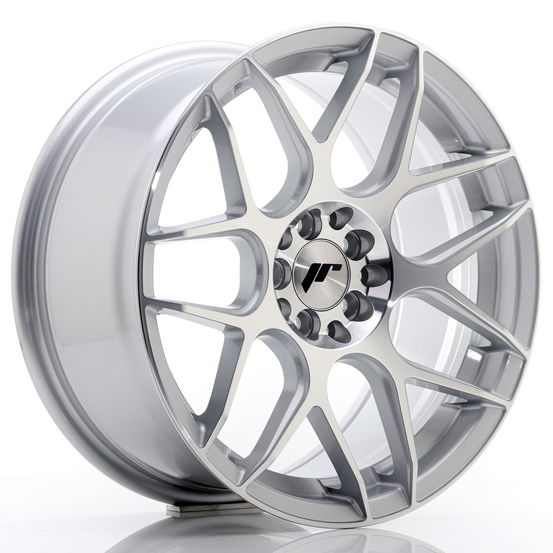 JR Wheels JR18 17x8 ET35 4x100/114 Silver Machined