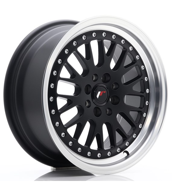 JR Wheels JR10 16x7 ET30 4x100/108 Matt Black w/Machined Lip