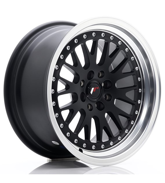 JR Wheels JR10 16x8 ET20 4x100/108 Matt Black w/Machined Lip