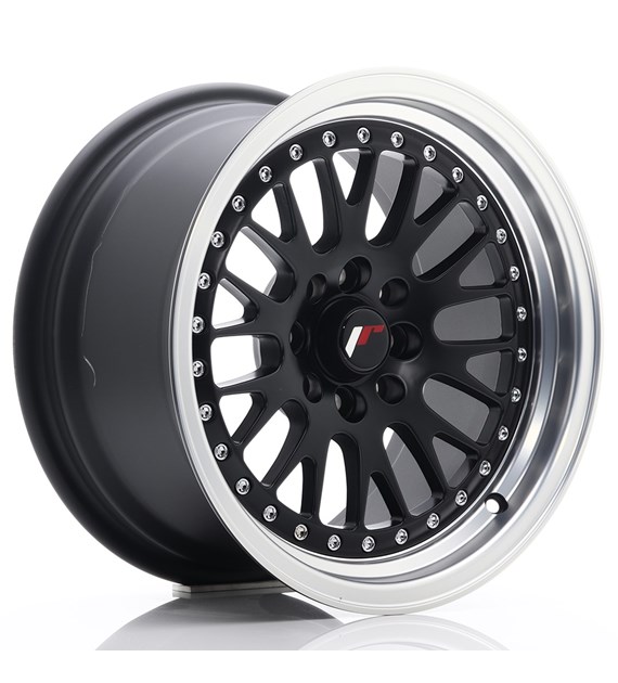 JR Wheels JR10 15x8 ET20 4x100/108 Matt Black w/Machined Lip