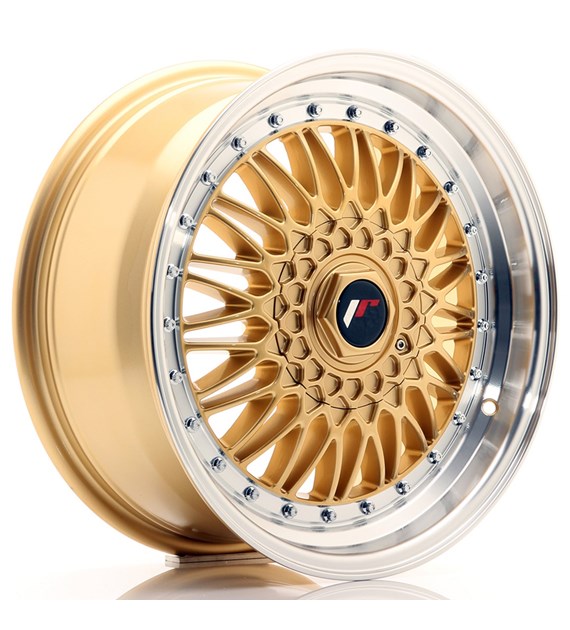 JR Wheels JR9 17x7,5 ET20-35 BLANK Gold w/Machined Lip