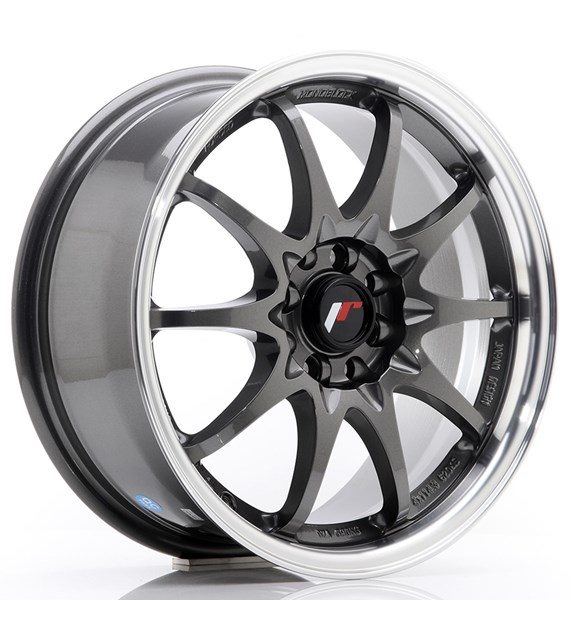 JR Wheels JR5 16x7 ET30 4x100/108 Gun Metal w/Machined Lip