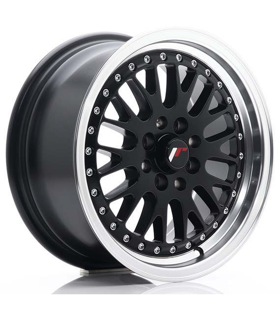 JR Wheels JR10 15x7 ET30 4x100/108 Matt Black w/Machined Lip