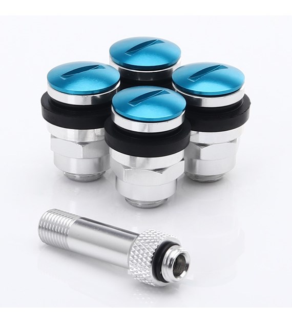 Set of Flat aluminum air valves JR v1 - BLUE