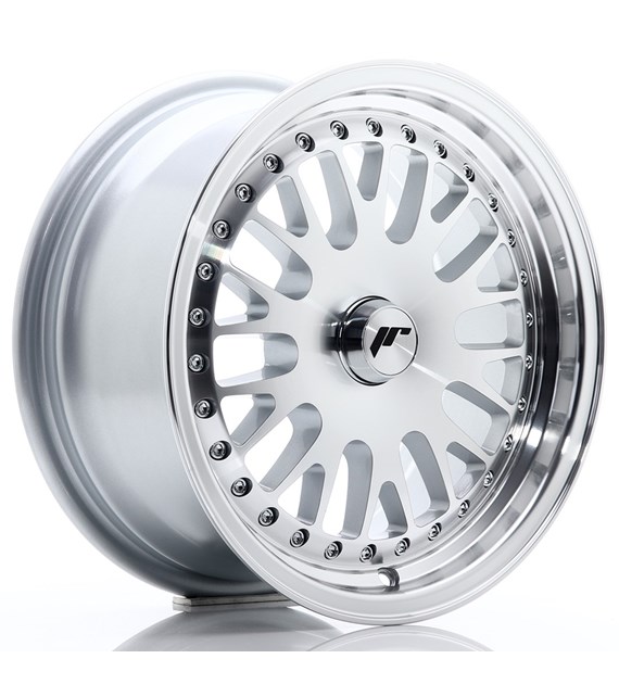 JR Wheels JR10 15x7 ET30 Blank Silver Machined Face