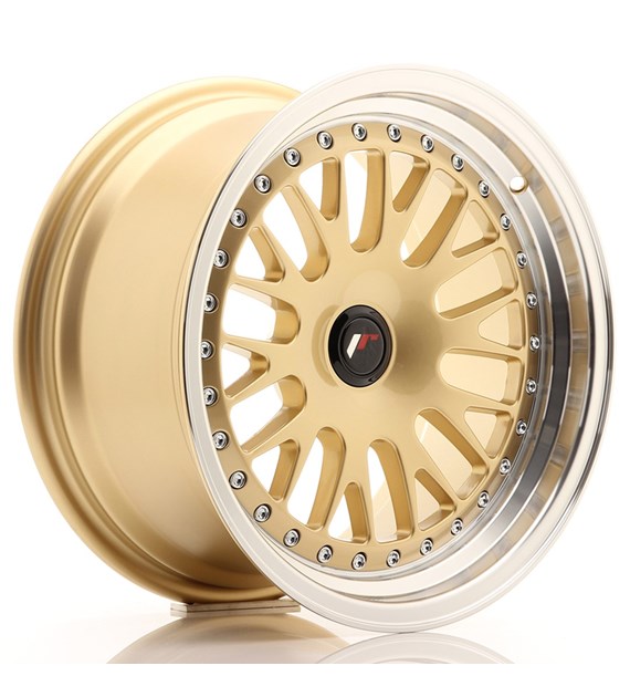 JR Wheels JR10 16x8 ET20 Blank Gold w/Machined Lip