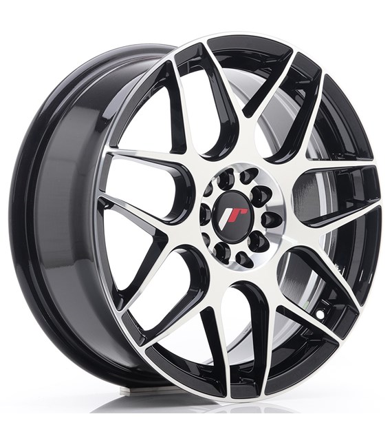 JR Wheels JR18 17x7 ET40 4x100/114 Black Machined