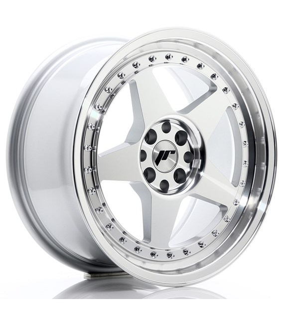 JR Wheels JR6 17x8 ET35 4x100/114 Silver Machined Face