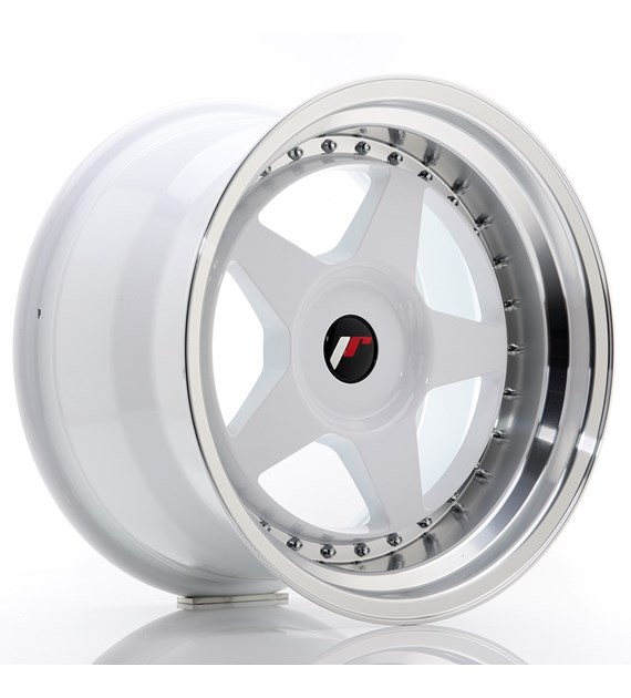 JR Wheels JR6 17x10 ET20 BLANK White w/Machined Lip