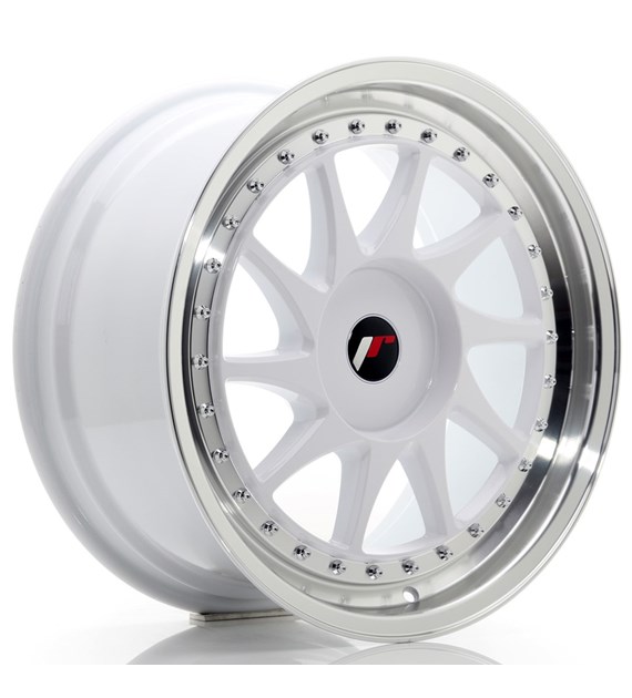 JR Wheels JR26 18x8,5 ET20-40 BLANK White w/Machined Lip