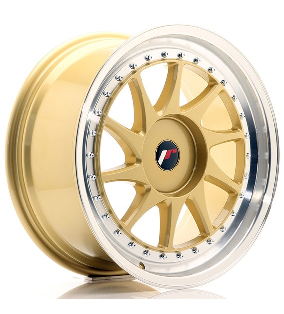 JR Wheels JR26 18x8,5 ET35-40 BLANK Gold w/Machined Lip