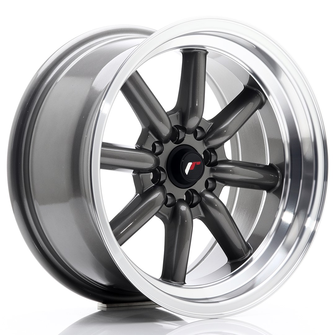 JR Wheels JR19 16x8 ET-20-0 BLANK Gun Metal