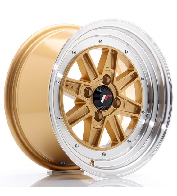 JR Wheels JR31 15x7.5 ET20 4x100 Gold w/Machined Lip