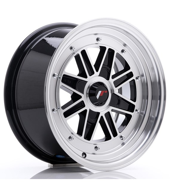 JR Wheels JR31 15x7.5 ET20 4H BLANK Gloss Black Machined Face