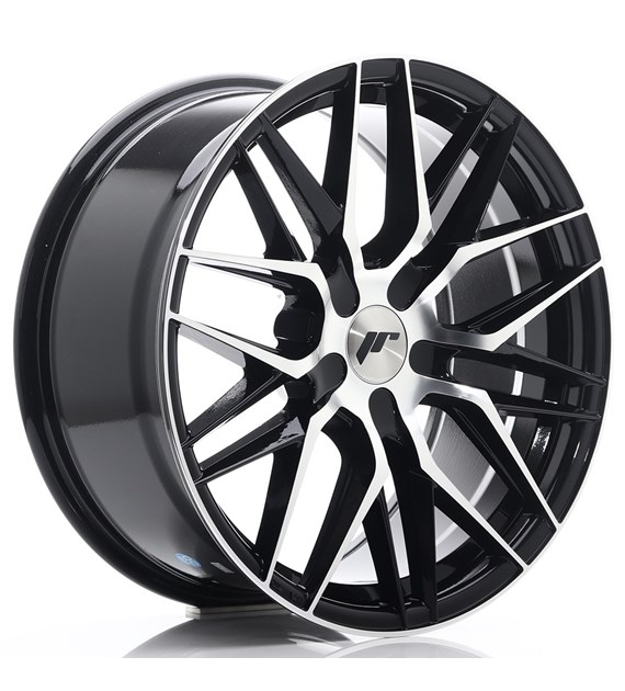 JR Wheels JR28 18x8,5 ET20-40 5H BLANK Gloss Black Machined Face