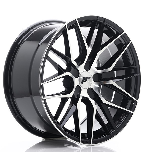 JR Wheels JR28 18x9,5 ET20-40 5H BLANK Gloss Black Machined Face