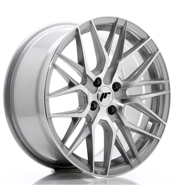 JR Wheels JR28 17x8 ET40 4x100 Silver Machined Face