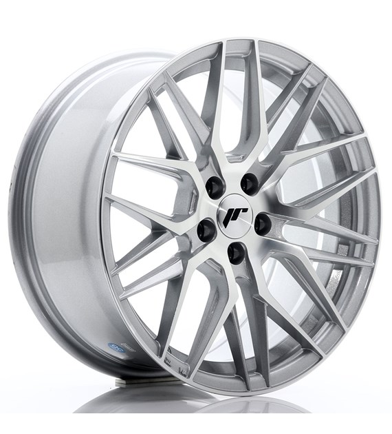 JR Wheels JR28 17x8 ET35 5x100 Silver Machined Face