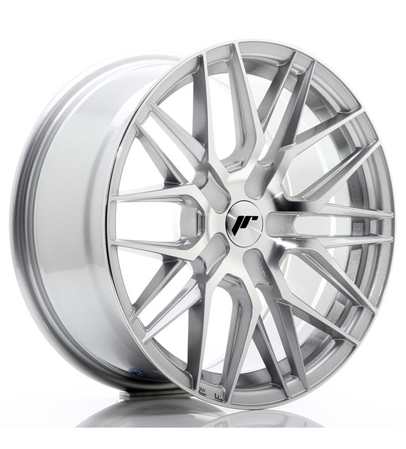 JR Wheels JR28 17x8 ET25-40 BLANK Silver Machined Face