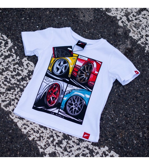 JR Junior T-Shirt MIX White Size 122/128