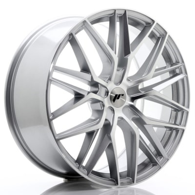 JR Wheels JR28 22x9 ET30-45 5H BLANK Silver Machined Face