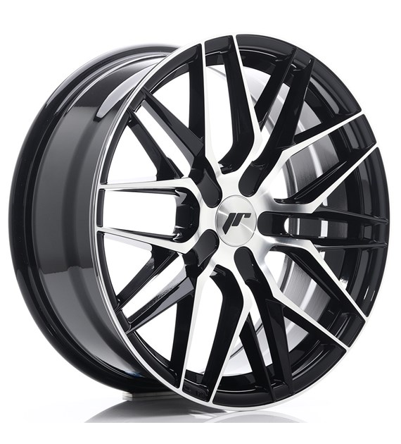 JR Wheels JR28 18x7,5 ET20-40 BLANK Gloss Black Machined Face