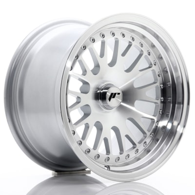 JR Wheels JR10 15x9 ET0-20 BLANK Silver Machined Face