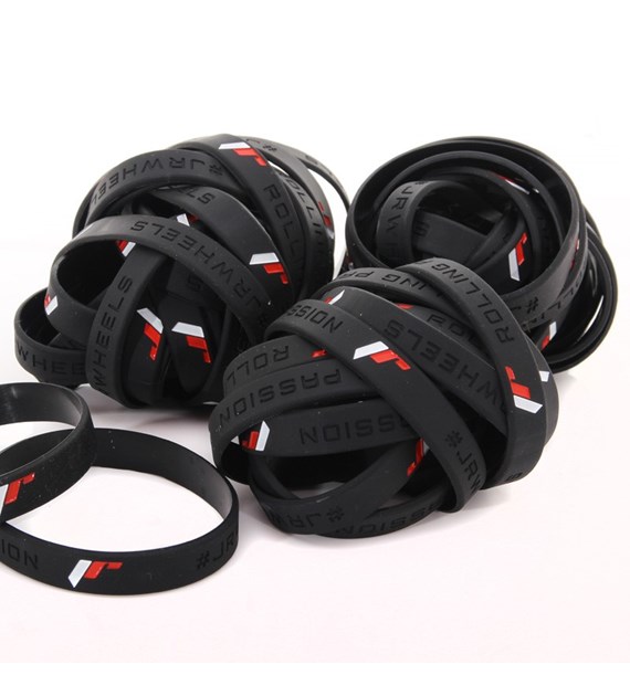 Package of JR-Wheels Silicone Wristbands 50pcs