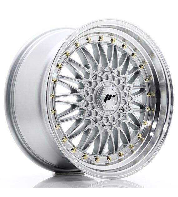 JR Wheels JR9 18x9 ET20-40 BLANK Silver w/Machined Lip