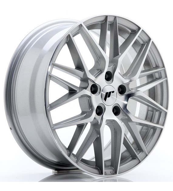 JR Wheels JR28 17x7 ET35 5x100 Silver Machined Face