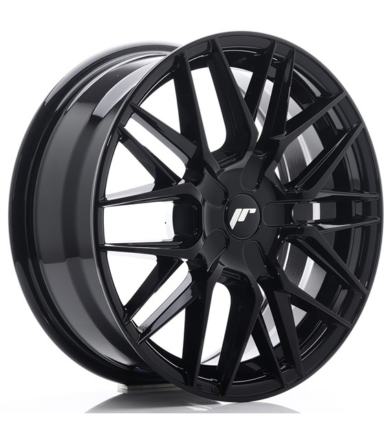 JR Wheels JR28 17x7 ET20-45 BLANK Glossy Black