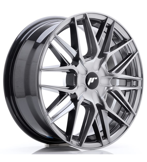 JR Wheels JR28 17x7 ET20-45 BLANK Hyper Black