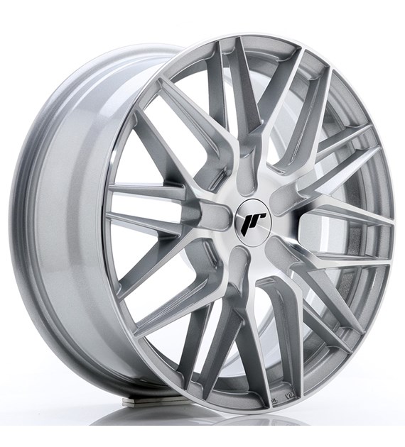 JR Wheels JR28 17x7 ET20-45 BLANK Silver Machined Face