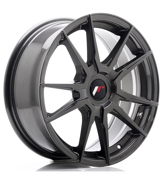 JR Wheels JR21 17x7 ET25-40 Blank Hyper Gray