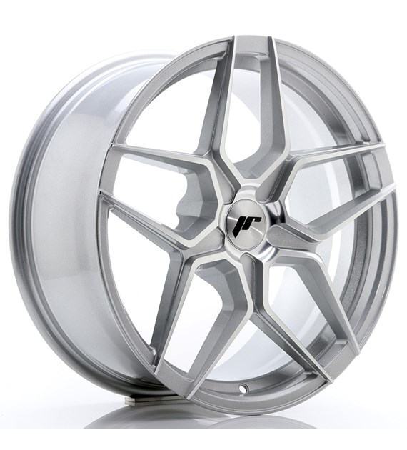 JR Wheels JR34 18x8 ET20-42 5H BLANK Silver Machined Face