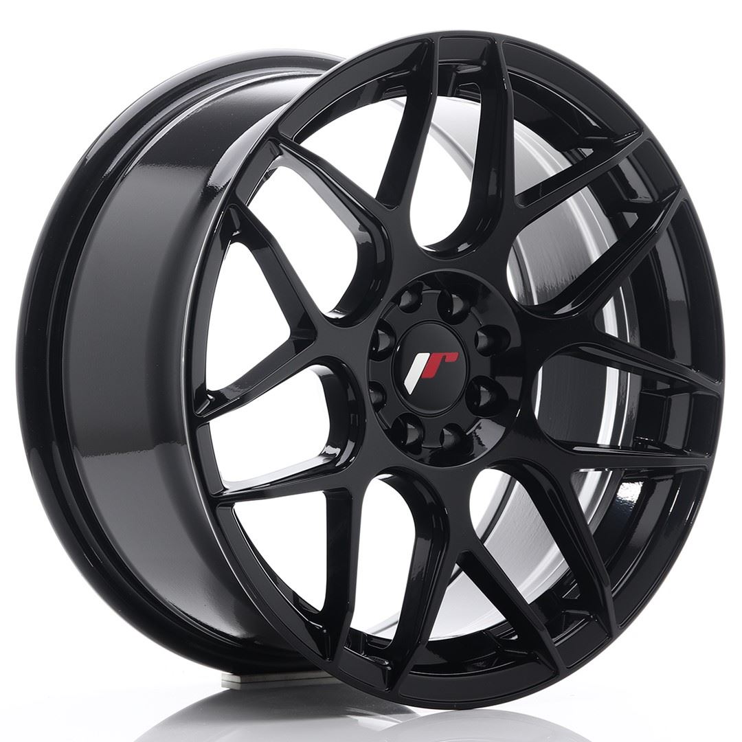 JR Wheels JR18 17x8 ET25 4x100/108 Glossy Black