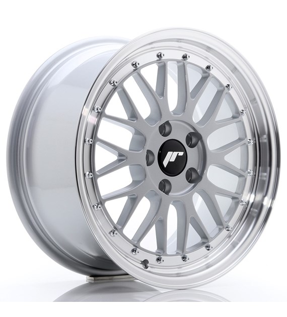 JR Wheels JR23 17x8 ET35 5x100 Hyper Silver w/Machined Lip