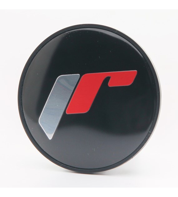 Cap Sticker for C087 - Black + Silver/Red Letters