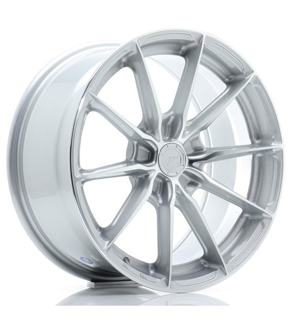 JR Wheels JR37 17x8 ET20-40 5H BLANK Silver Machined Face