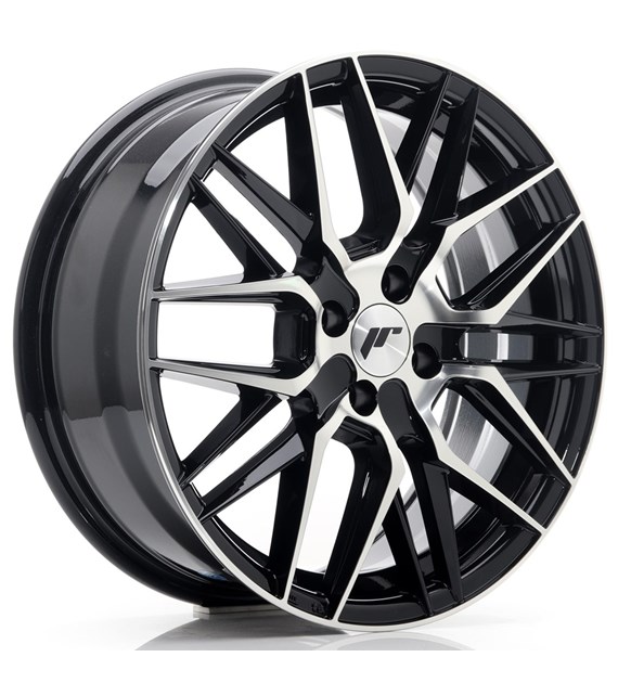 JR Wheels JR28 17x7 ET40 4x100 Gloss Black Machined Face