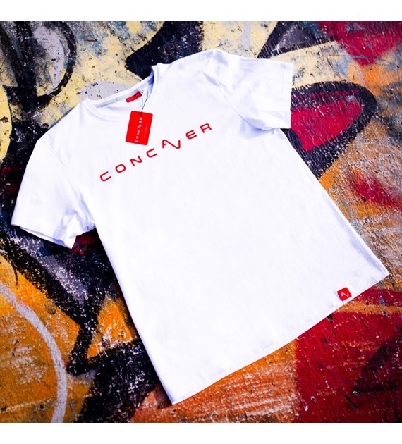 Concaver Men's T-Shirt Logo White Size L